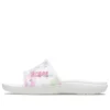 Classic Bleach Dye Slides ”White Pink”
