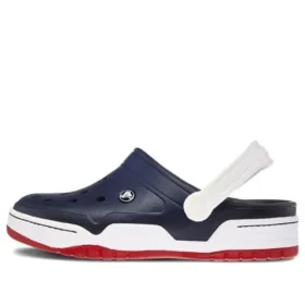 Classic Clog beach shoe, blå och vit