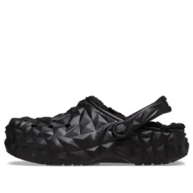 Classic Clog Fodrad Geometrisk ”Svart”