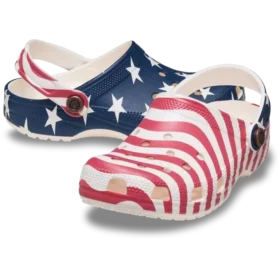 Classic Clog för barn med amerikansk flagga