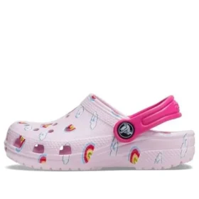 Classic Clog med grafiskt tryck ”Pink”