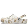 Classic Clog med kamouflage-tryck för stranden ”White Camouflage”