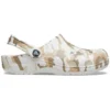 Classic Clog med kamouflage-tryck för stranden ”White Camouflage”