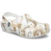 Classic Clog med kamouflage-tryck för stranden ”White Camouflage”