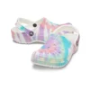 Classic Clog med krokmönster, Crocs, platta skor, sportiga, färgglada blå sandaler