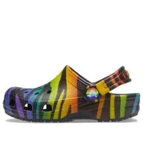 Classic Clog med säsongsbetonat tryck ”Black Multi”