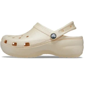 Classic Clog Platform Shimmer ”Vanilla”