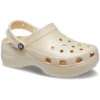 Classic Clog Platform Shimmer ”Vanilla”