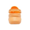 Classic Clog Retro Crocs med tjock sula, orange Sandaler med liten val