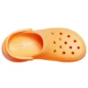 Classic Clog Retro Crocs med tjock sula, orange Sandaler med liten val