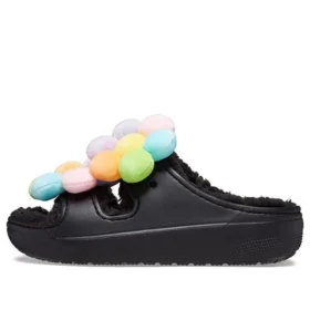 Classic Cozy Daisy Clogs ”Black Multi”