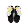 Classic Cozy Daisy Clogs ”Black Multi”