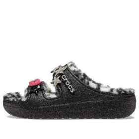 Classic Cozzzy Disco Glitter-sandaler ”Black”