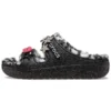 Classic Cozzzy Disco Glitter-sandaler ”Black”