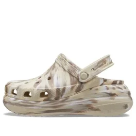 Classic Crush marbled Clog ”Bone Multi”