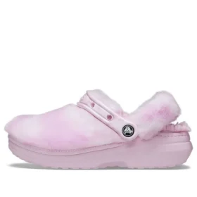 Classic Fur Sure Clogs Ballerina ”Pink White”