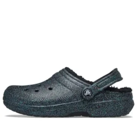 Classic Glitter Black Lined Clogs ”Starry Skies”