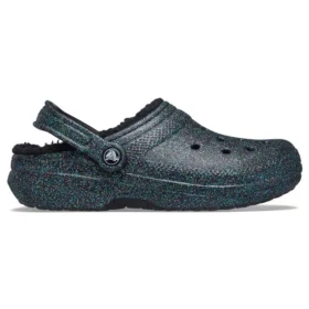 Classic Glitter Black Lined Clogs ”Starry Skies”