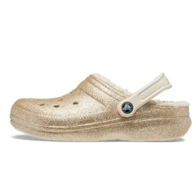 Classic Glitter Lined Clog ”Gold White”