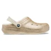Classic Glitter Lined Clog ”Gold White”