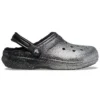 Classic Glitter Lined Clogs ”Black Silver”