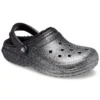 Classic Glitter Lined Clogs ”Black Silver”