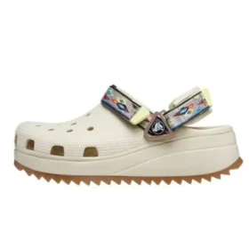 Classic Hiker Ikat Clogs ”White Tan”