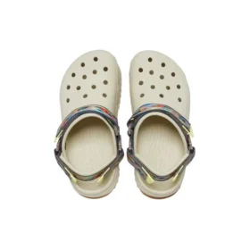 Classic Hiker Ikat Clogs ”White Tan”