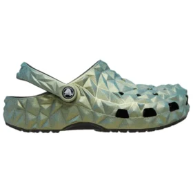 Classic Iridescent Geometric Classic Clog ”Green”