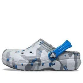 Classic Lined Clog ”Grå Vit Blå”