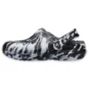 Classic Lined Clog utomhussandaler ”Marbled White Black”