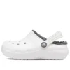 Classic Lined Clog ”White Grey”