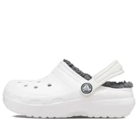 Classic Lined Clog ”White Grey”