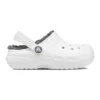 Classic Lined Clog ”White Grey”
