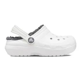 Classic Lined Clog ”White Grey”