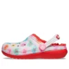 Classic Lined Elevated Sweethearts Clogs ”Red White”