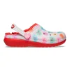 Classic Lined Elevated Sweethearts Clogs ”Red White”