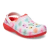 Classic Lined Elevated Sweethearts Clogs ”Red White”
