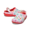 Classic Lined Elevated Sweethearts Clogs ”Red White”