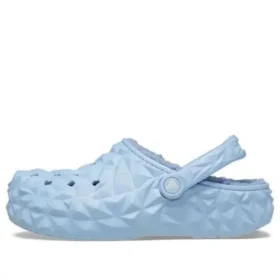 Classic Lined Geometric Clogs ”Blue”