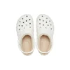 Classic Lined Geometric Clogs ”White”