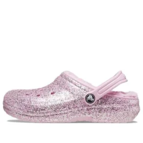 Classic Lined Glitter Clogs ”Pink”