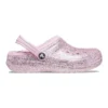 Classic Lined Glitter Clogs ”Pink”