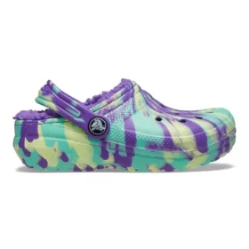 Classic Lined Marbled Clog ”Neon Purple Multi”