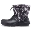 Classic Lined Neo Puff Tie-Dye Boots ”Black White”