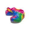 Classic Lined TieDye Graphic Clogs ”Blue Pink”