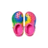 Classic Lined TieDye Graphic Clogs ”Blue Pink”