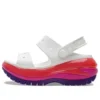 Classic Mega Crush Sandal ”Vit Röd Lila”