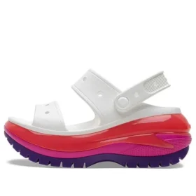 Classic Mega Crush Sandal ”Vit Röd Lila”