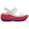 Classic Mega Crush Sandal ”Vit Röd Lila”
